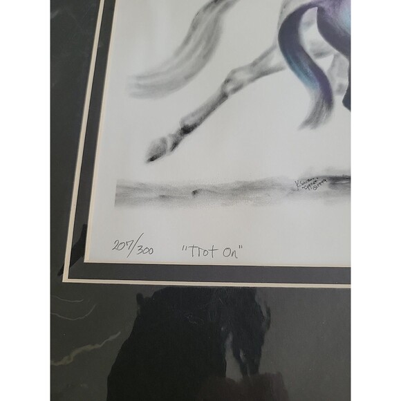 TROT ON by Kelli S Swan Limited Edition Print 1999 207/300 Cygnet Lithography - Picture 3 of 6